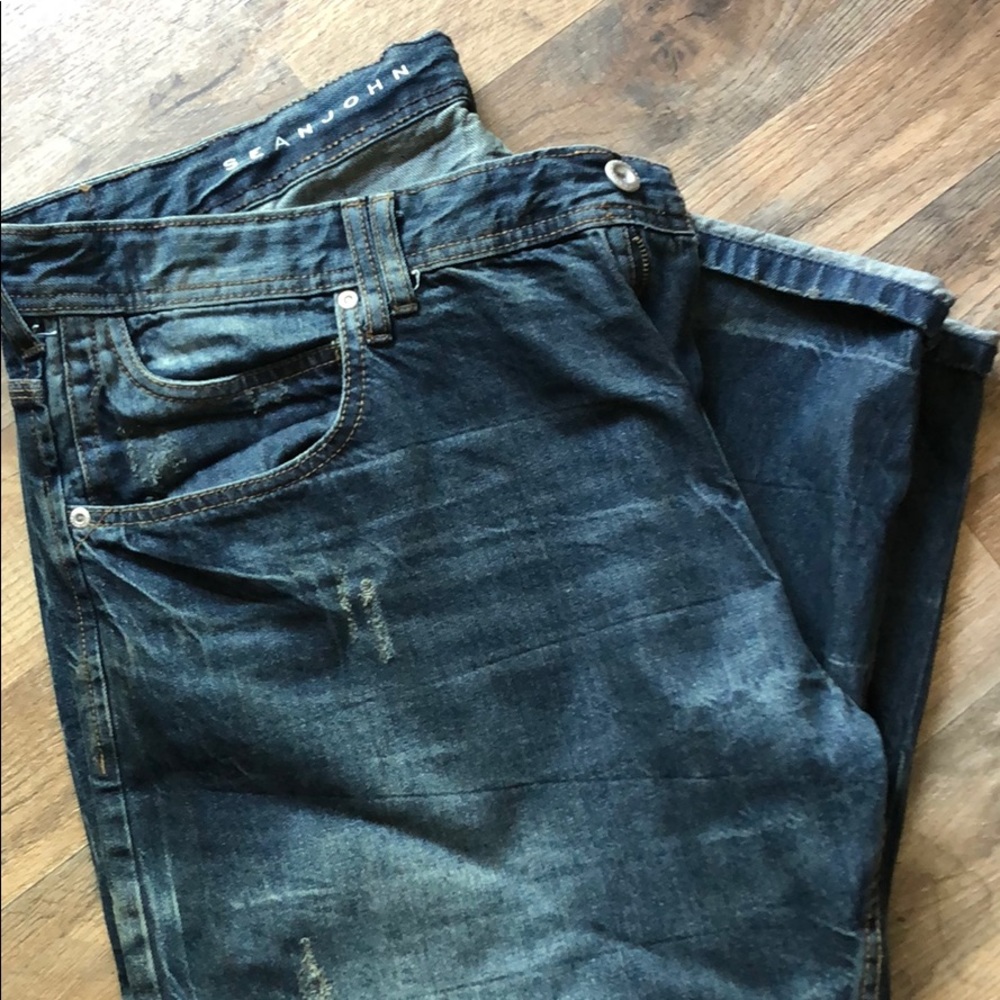 Distressed Sean John jeans worn 3x!